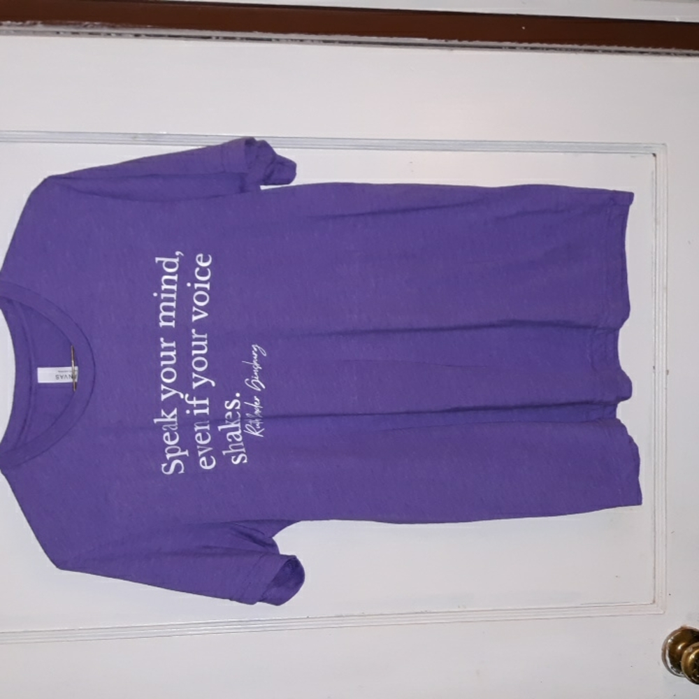 T-shirt purple feminine feminism RBG quote women comfy Bella Canvas sisterhood